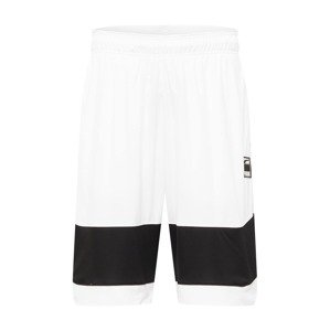 PUMA Sportovní kalhoty  bílá / černá