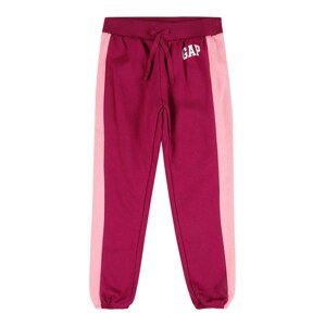 GAP Kalhoty  pink / fuchsiová / bílá