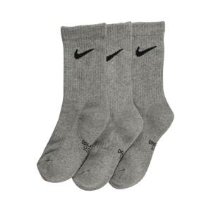 NIKE Sportovní ponožky  šedý melír / černá