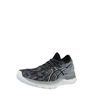 ASICS Běžecká obuv 'Nimbus'  černá / bílá / tmavě šedá / šedý melír / světle šedá