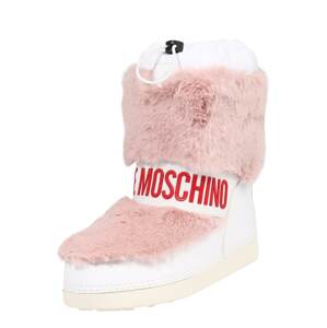 Love Moschino Sněhule  bílá / růžová / červená