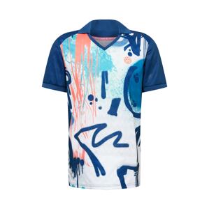 BIDI BADU Funkční tričko 'Eren Tech'  bílá / modrá / oranžová / světlemodrá
