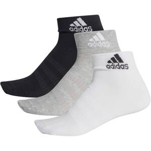 ADIDAS PERFORMANCE Sportovní ponožky 'Light Ankle Essentials'  šedá / černá / bílá