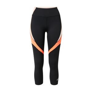 4F Sportovní kalhoty  černá / pastelově oranžová / broskvová