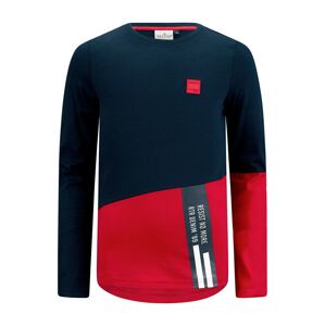 Retour Jeans Tričko 'Easton'  ohnivá červená / námořnická modř / tmavě šedá / bílá
