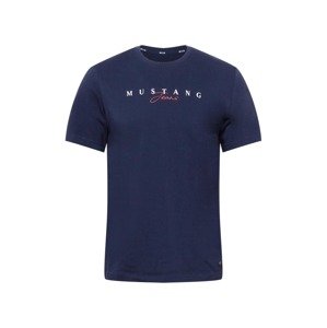 MUSTANG T-Shirt 'Alex'  bílá / červená / tmavě modrá