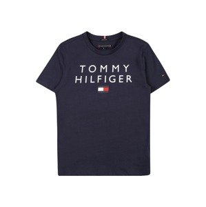 TOMMY HILFIGER Tričko  námořnická modř / bílá / červená