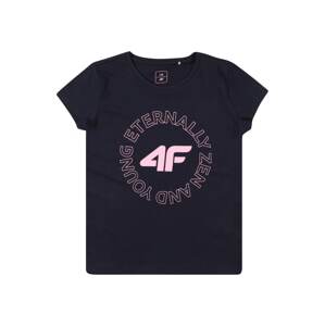 4F Funkční tričko  tmavě modrá / růžová