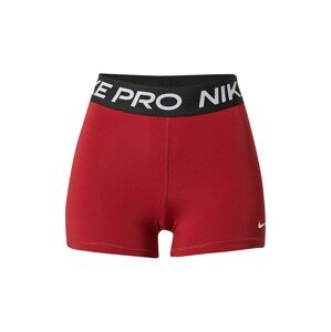 NIKE Sportovní kalhoty 'Pro'  červená / černá / bílá