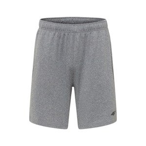 4F Sportovní kalhoty  šedý melír / tmavě šedá