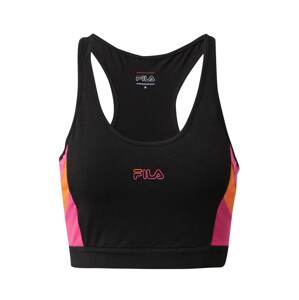 FILA Sportovní top 'POLA'  černá / pink / oranžová