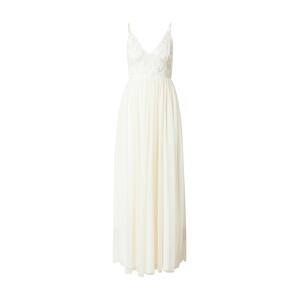 LACE & BEADS Společenské šaty 'Maressa'  krémová / bílá