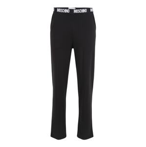 Moschino Underwear Pyžamové kalhoty  černá / bílá