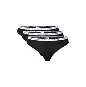 Tommy Hilfiger Underwear Tanga černá / bílá