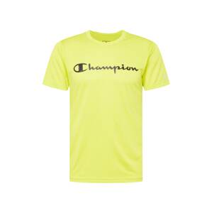 Champion Authentic Athletic Apparel Funkční tričko  černá / žlutá