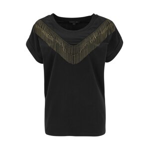 AllSaints Tričko 'Imogen Boy'  zlatá / černá