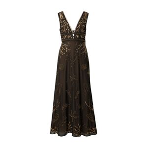 Hope & Ivy Společenské šaty 'The Athena'  hnědá / zlatá