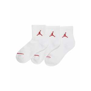 Jordan Ponožky  bílá / červená