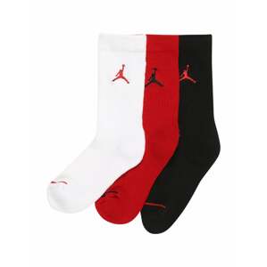 Jordan Ponožky  červená / bílá / černá