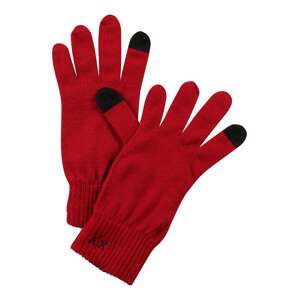 ARMANI EXCHANGE Prstové rukavice  červená / černá