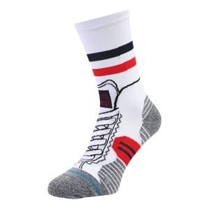 Stance Sportovní ponožky 'RUN FORREST RUN'  bílá / marine modrá / červená / šedý melír