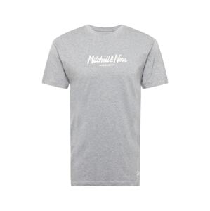 Mitchell & Ness Tričko  šedý melír / bílá