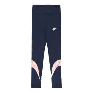 Nike Sportswear Legíny  námořnická modř / bílá / starorůžová