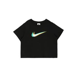 Nike Sportswear Tričko  světle zelená / černá / bílá