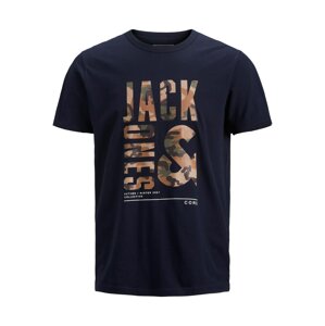 Jack & Jones Plus Tričko 'Street'  námořnická modř / mix barev