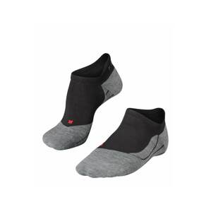 FALKE Sportovní ponožky 'Ru4 Invisible'  šedý melír / červená / černá