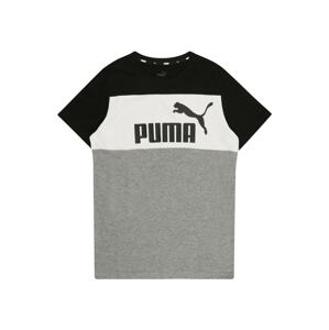 PUMA Funkční tričko  šedý melír / černá / bílá