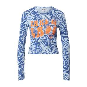 BDG Urban Outfitters Shirt  modrá / světlemodrá / oranžová