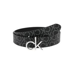 Calvin Klein Opasek  tmavě šedá / černá