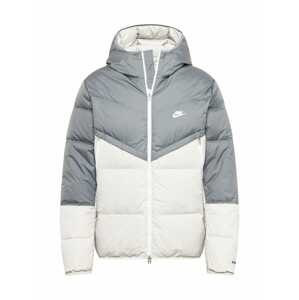Nike Sportswear Zimní bunda 'Windrunner'  čedičová šedá / offwhite