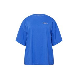 Missguided Plus Oversized tričko  modrá
