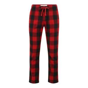 Abercrombie & Fitch Pyžamové kalhoty  světle červená / černá