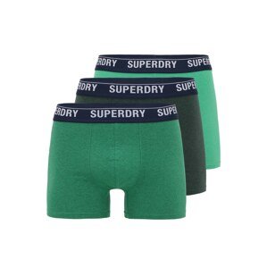 Superdry Boxerky  šedá / trávově zelená / tmavě zelená / bílá