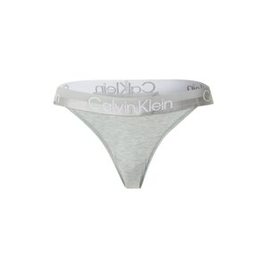 Calvin Klein Underwear Tanga  šedý melír / bílá