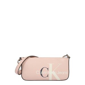 Calvin Klein Jeans Taška přes rameno  růžová / bílá