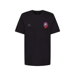 ADIDAS PERFORMANCE Funkční tričko  černá / chladná modrá / červená