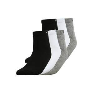 Calvin Klein Underwear Ponožky  černá / bílá / šedý melír