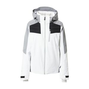 ICEPEAK Outdoorová bunda 'FARRAGUT'  bílá / šedý melír / černá