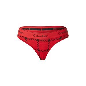 Calvin Klein Underwear Tanga  červená / černá