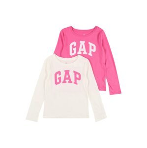 GAP Tričko  pink / bílá