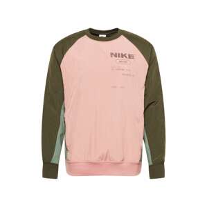 Nike Sportswear Mikina  olivová / mátová / světle růžová
