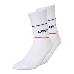 LEVI'S Ponožky  bílá / černá / červená