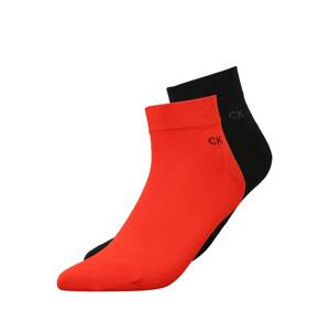 Calvin Klein Underwear Ponožky  červená / černá