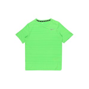 NIKE Funkční tričko 'Miler'  zelená / šedá