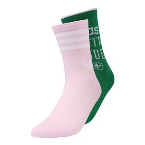 ADIDAS ORIGINALS Ponožky  bílá / růžová / tmavě zelená