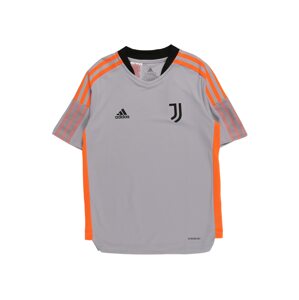 ADIDAS PERFORMANCE Funkční tričko 'JUVE'  šedá / oranžová / černá